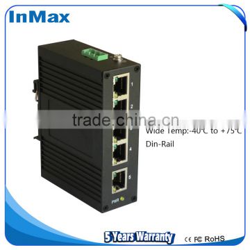 High-quality factory made 5x10/100MBase TX Unmanaged Industrial Ethernet Switch i305B