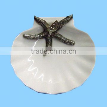 Shell Design Ceramic Soap Dish