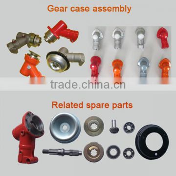gear case assembly and related spare partsfor small gasoline engines foe garden machines