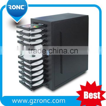 1 for 10 pieces cd dvd duplicator machines with different trays