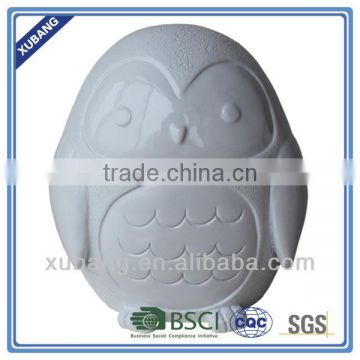 Home Decorative White Owl Shape Bank Money Box