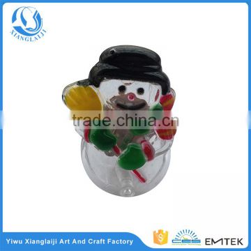 Christmas custom led flashing lovely kids plastic cheap snowman rings