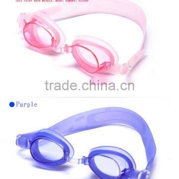 kids swim goggles for watersports use silicone kids swim eyewear PU nosebelt