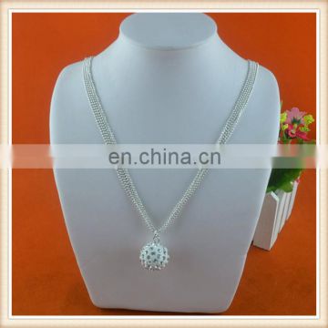 2015 fashion long chain necklace designs round diamond ball decoration necklaces graceful necklaces design