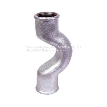malleable iron pipe fittings galvanized crossover