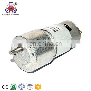 small battery powered motor with gearbox high torque 12v 24v
