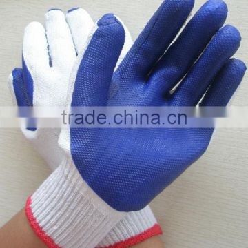 Blue rubber safety glove/rubber glove/safety glove