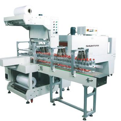 Pet Bottle Heat Tunnel Pe Film Wrapping Machine Bottle Product Package Machine