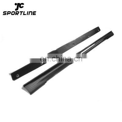 Vacuum Carbon Side Door Skirts bumper for Tesla Model S P85D 90D P100D 16-18