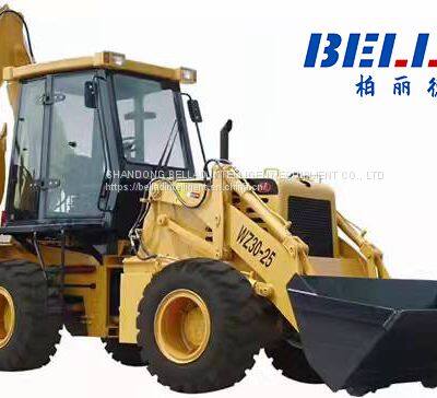 Chinese Backhoe Loader Mini Tractor With Front End Loader And Backhoe For Garden Sale