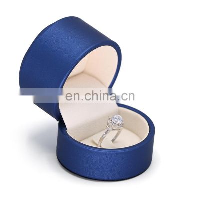 Factory supply pu leather luxury ring boxes jewelry packaging rings jewelry box