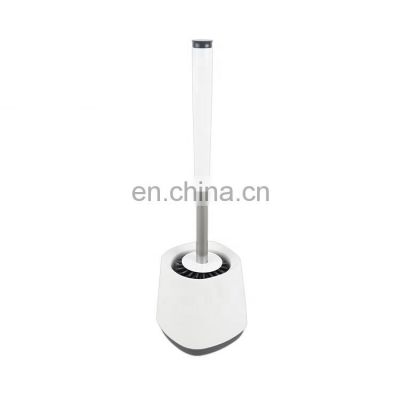 Top Quality Household TPR Brush Head Cleaning Toilet Brush With Long Holder Powder Coating Silicone Cleaning Toilet Brush