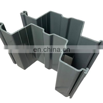 Anti-corrosion anti-UV sheet piling U type grey plastic composite material sheet pile