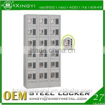 6 compartment steel locker