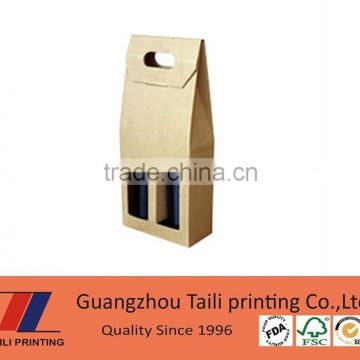Hot sell customized wine bottle paper bag wholesale