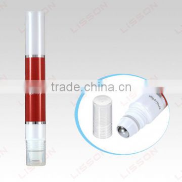 Round Eye Essence Cosmetic Plastic Tube With Single Transparent Ball Cap