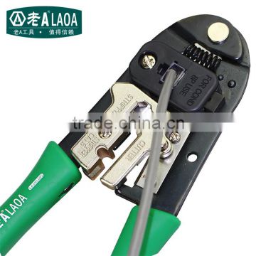 LAOA 8P Hand crimping tools / network crimping plierModular plug crimping cutter crimper tools for round wire flat wire