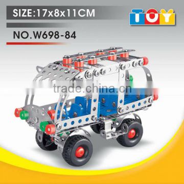 Top selling child metal combined toy DIY minibus