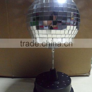 Party supply 360 revolving table disco ball with LED lights