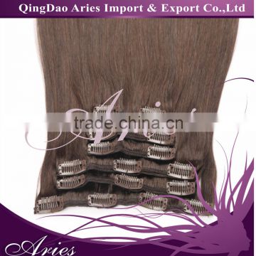 natural straight human clip in hair extensions
