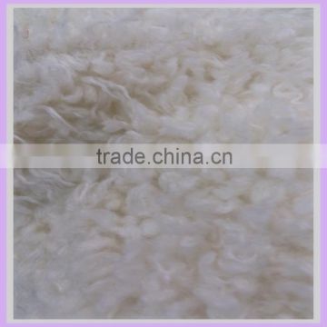 30MM poly acrylic anti-pilling mongolian lamb fur sherpa fleece wool raw material for shoes rugs carpets