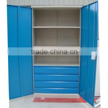 4 drawers 2 adjustable shelves steel lock garage cabinets