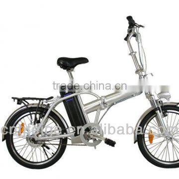 250W electric fold away bike 16" suspension electric folding bikes