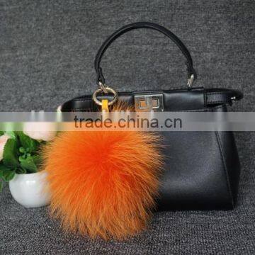 Wholesale Hot Sale 13cm Diameter Colorful Raccoon Fur Ball