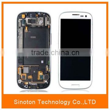 White Touch Screen Digitizer LCD Assembly for Housing to Samsung Galaxy S3