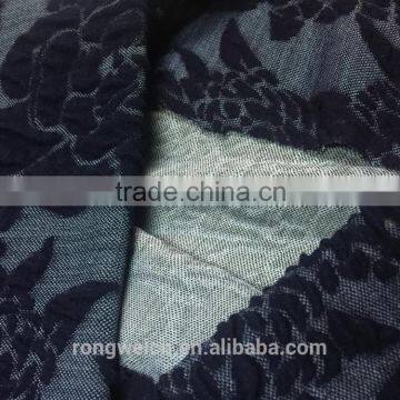 CVC Indigo printed French terry