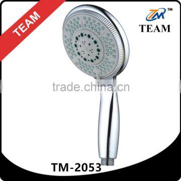 TM-2053 bathroom shower accessories 5 function cheap plastic rain hand shower head
