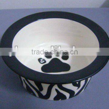 Popular Ceramic Pet Bowl Black