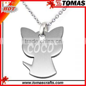 Custom cheap lovely dog tag necklaces for kids