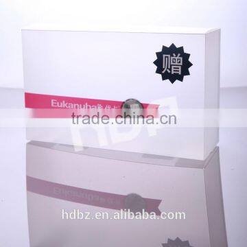 high quality frosted twill pp plastic box packaging with full color printing