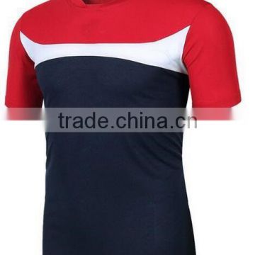 Customized cheap short sleeve sublimation print casual soft and thin colorful sport t shirt