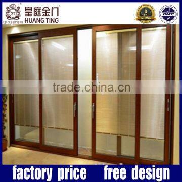 sliding aluminum interior frosted glass closet door