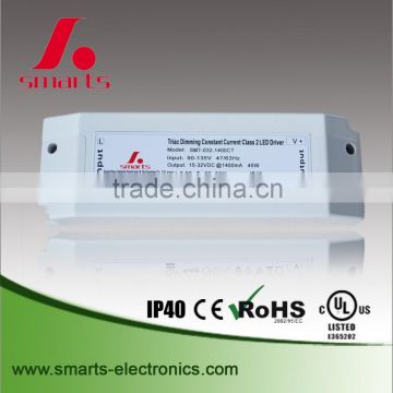 rohs listed 1500ma 1400ma 45w 3 years warranty constant current led driver