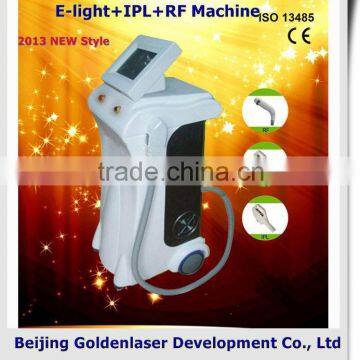 2013 New design E-light+IPL+RF machine tattooing Beauty machine ir laser and with roller