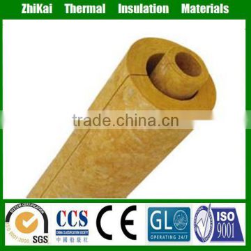 High tempreture pipe insulation materials rock wool pipe