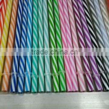 Chinese Factory Hard Colorful Plastic Drinking Straw