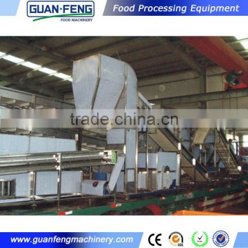 Continuous vegetables drying line