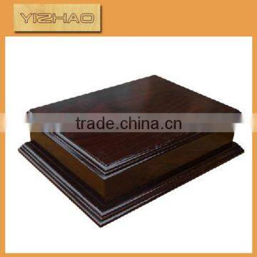 OEM FSC wooden words with base,tray wood