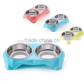 stainless steel elevated dog bowl