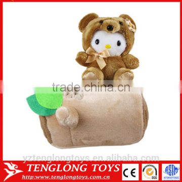 Super cute high quality teddy plush toy car mobile phone holder