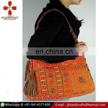Stunning vintage Banjara Hobo Bag Sari Patch Tote Bag Tribal Embroidered Handbag