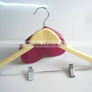 LM 098 home and hotel use hanger wooden hanger with clips