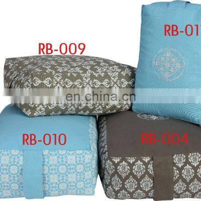 Hot sale embroidered cotton rectangular shape yoga pillow bolster Indian Supplier