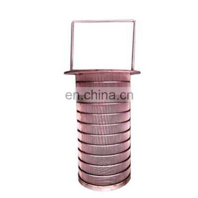 stainless steel wedge wire screen basket for pressure screen