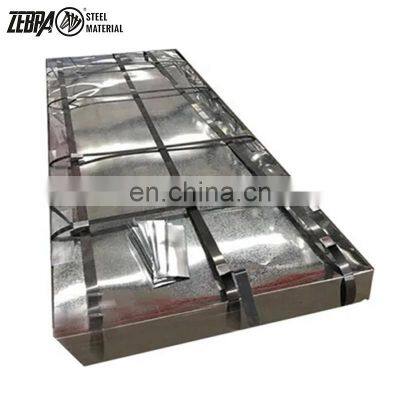 ASTM A653 techo material 0.25mm 4x8 chapa de acero ondulado galvanizado