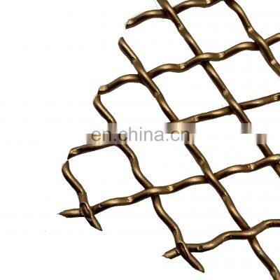Stainless steel Plain Woven Metal Square Crimped Wire Mesh